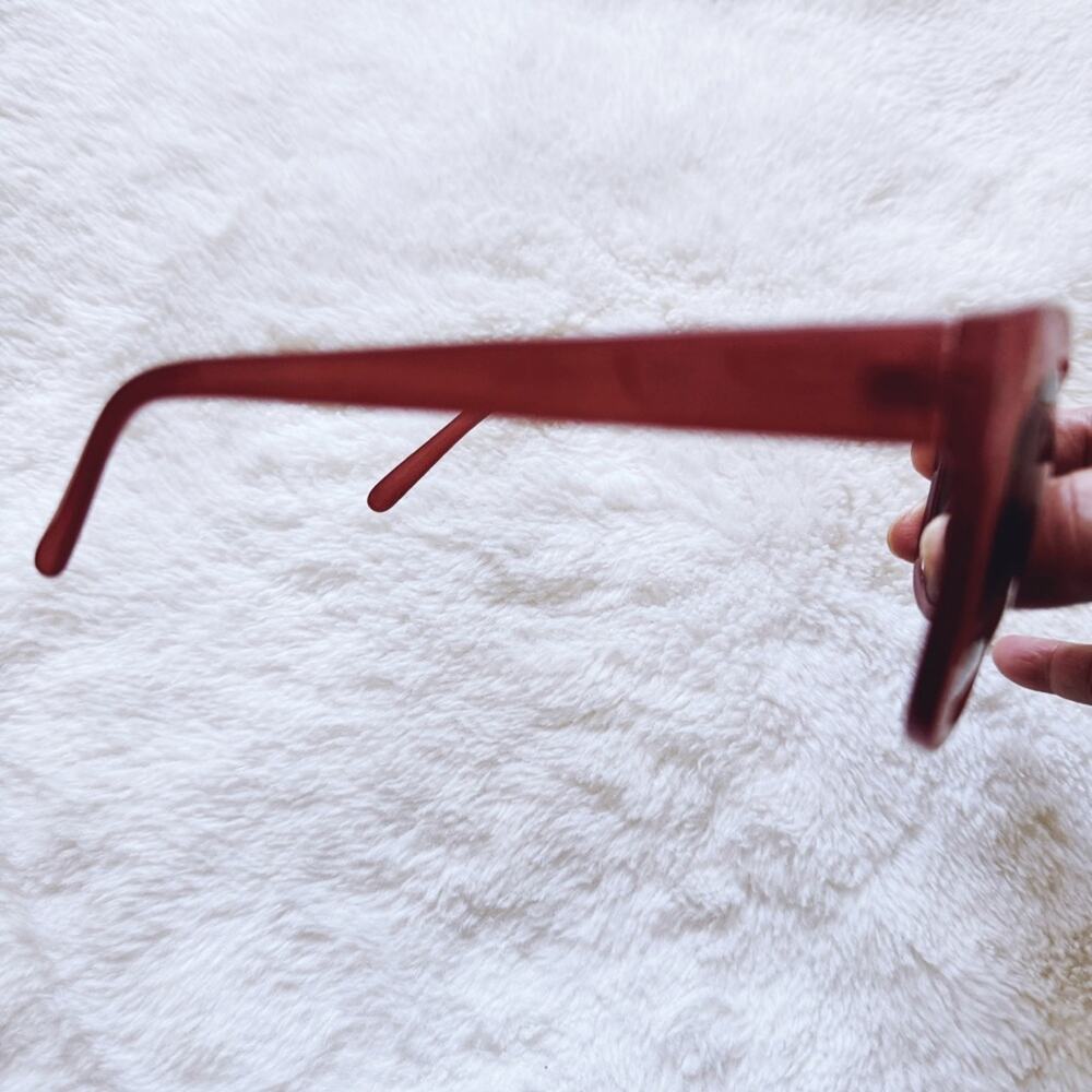 Mina Burgundy Brown Chic Sunglasses - Picture 7 of 12